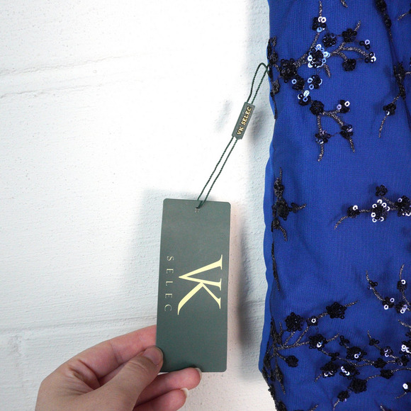 NWT Floral Beaded Boxy Silhouette Tank VK Selec Size L Formal Wedding‎ Guest - Picture 6 of 7